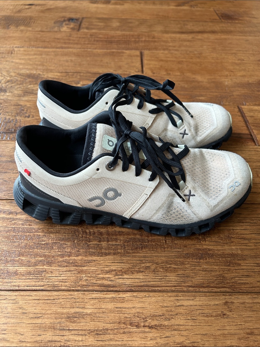 On Running Cloud X 3 Cushioned Running Shoes Fawn Magnet Womens Size 6.5